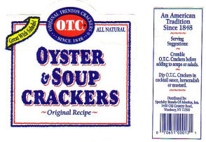 crackers trenton otc oyster label bag soup education